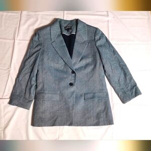 J Crew Women's Willa 2 Button Gray Houndstooth Suite Blazer Jacket 8
